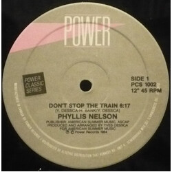 Phyllis Nelson / Francine Kerr Don't Stop The Train / Knock On Wood USED VINYL 12INCH 45 RPM