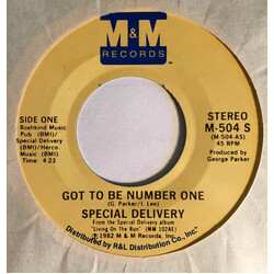 Special Delivery Got To Be Number One / What's Wrong USED VINYL 7INCH 45 RPM SINGLE STEREO