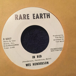 Wes Henderson In Bed USED VINYL 7INCH 45 RPM SINGLE PROMO