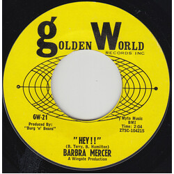 Barbara Mercer "Hey!!" USED VINYL 7INCH 45 RPM SINGLE STYRENE