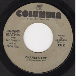 Johnny Mathis / Ray Conniff & His Orchestra Chances Are USED VINYL 7INCH 45 RPM REISSUE