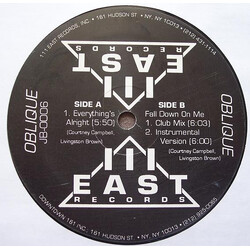 Oblique (3) Everything's Alright / Fall Down On Me USED VINYL 12INCH 33 S RPM