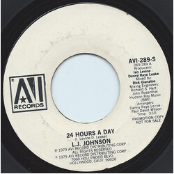 L.J. Johnson 24 Hours A Day USED VINYL 7INCH 45 RPM SINGLE PROMO STEREO