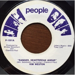 Kim Weston Danger, Heartbreak Ahead USED VINYL 7INCH SINGLE