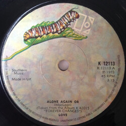 Love Alone Again Or USED VINYL 7INCH 45 RPM SINGLE REISSUE