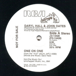 Daryl Hall & John Oates One On One USED VINYL 12INCH 33 S RPM SINGLE SIDED SINGLE PROMO