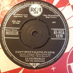 Elvis Presley Can't Help Falling In Love / Rock-A-Hula Baby USED VINYL 7INCH 45 RPM