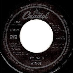 Paul McCartney & Wings Let 'Em In USED VINYL 7INCH 45 RPM