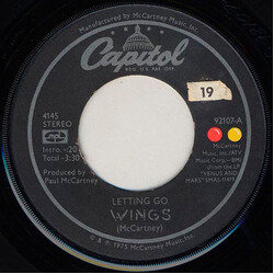Paul McCartney & Wings Letting Go USED VINYL 7INCH SINGLE 45 RPM