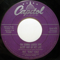 Nat King Cole I'm Gonna Laugh You Right Out Of My Life USED VINYL 7INCH 45 RPM SINGLE