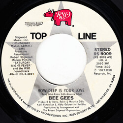 Bee Gees How Deep Is Your Love / Stayin' Alive USED VINYL 7INCH 45 RPM SINGLE REISSUE STYRENE