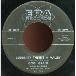 Gogi Grant Suddenly There's A Valley / Love Is USED VINYL 7INCH 45 RPM SINGLE