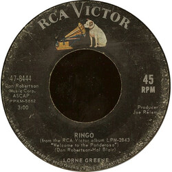 Lorne Greene Ringo / Bonanza USED VINYL 7INCH 45 RPM SINGLE