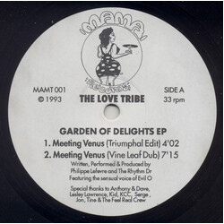 The Love Tribe Garden Of Delights EP USED VINYL 12INCH 33 S RPM EP