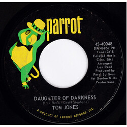 Tom Jones Daughter Of Darkness USED VINYL 7INCH 45 RPM