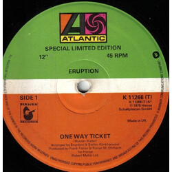 Eruption (4) One Way Ticket USED VINYL 12INCH 45 RPM LIMITED EDITION SPECIAL EDITION