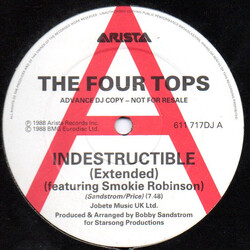 Four Tops Indestructible USED VINYL 12INCH PROMO