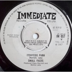 Small Faces Itchycoo Park USED VINYL 7INCH SINGLE MONO