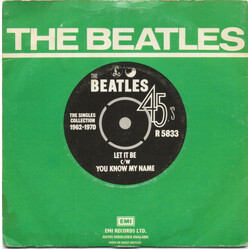 The Beatles Let It Be c/w You Know My Name USED VINYL 7INCH 45 RPM SINGLE REISSUE
