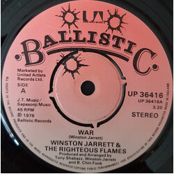 Winston Jarrett / The Righteous Flames War USED VINYL 7INCH 45 RPM