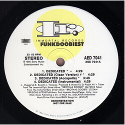 Funkdoobiest Dedicated USED VINYL 12INCH 33 S RPM PROMO