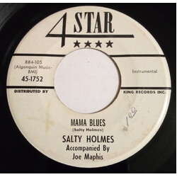 Salty Holmes Mama Blues / Harmonica Boogie Shuffle USED VINYL 7INCH 45 RPM PROMO