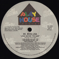Ms. Mona Lisa Look Before You Leap USED VINYL 12INCH 33 S RPM