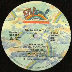 First Choice Breakaway USED VINYL 12INCH 33 S RPM STEREO