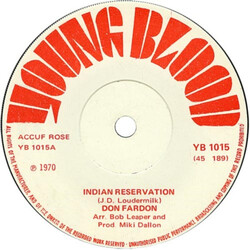 Don Fardon Indian Reservation USED VINYL 7INCH 45 RPM SINGLE