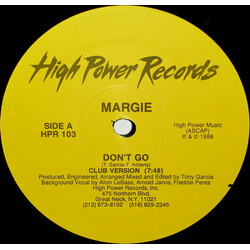Margie Don't Go USED VINYL 12INCH 33 S RPM