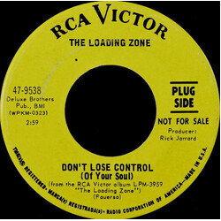 The Loading Zone Don't Lose Control (Of Your Soul) USED VINYL 7INCH 45 RPM PROMO