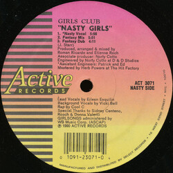 The Girls Club Nasty Girls / How Could You Have The Heart USED VINYL 12INCH 33 S RPM SINGLE