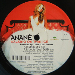 Anané Walking On Thin Ice USED VINYL 12INCH 33 S RPM