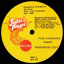 Barrington Levy True Experience USED VINYL 12INCH 45 RPM SINGLE