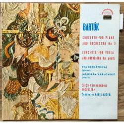 Béla Bartók / Eva Bernáthová / Jaroslav Karlovský Concerto For Piano And Orchestra No. 3 / Concerto For Viola And Orchestra, Op. Posth. Vinyl LP USED