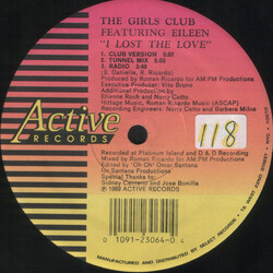 The Girls Club / Eileen Esquilin I Lost The Love USED VINYL 12INCH 33 S RPM