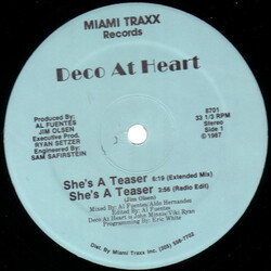 Deco At Heart She's A Teaser USED VINYL 12INCH STEREO 33 S RPM