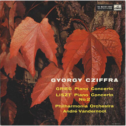 Edvard Grieg / Franz Liszt / Gyorgy Cziffra / Philharmonia Orchestra / André Vandernoot Piano Concerto / Piano Concerto No. 2 Vinyl LP USED