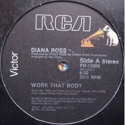 Diana Ross Work That Body USED VINYL 12INCH 33 S RPM SINGLE