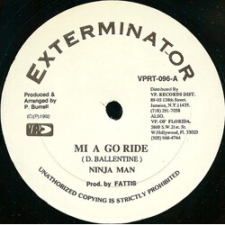 Ninjaman / Lukie D Mi A Go Ride / Hard To Say Good Bye USED VINYL 12INCH 45 RPM