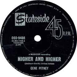 Gene Pitney Higher And Higher USED VINYL 7INCH 45 RPM SINGLE