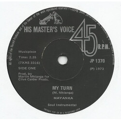 Mayanka My Turn USED VINYL 7INCH 45 RPM SINGLE