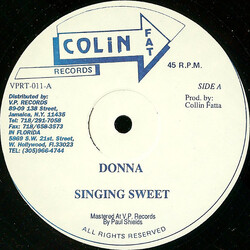 Singing Sweet / Steely & Clevie Donna / Version USED VINYL 12INCH 45 RPM