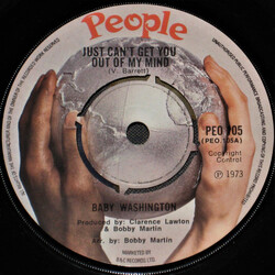 Baby Washington Just Can't Get You Out Of My Mind / You (Just A Dream) USED VINYL 7INCH 45 RPM SINGLE