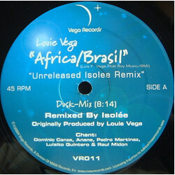 Louie Vega Africa/Brasil (Unreleased Isolee Remix) USED VINYL 12INCH 45 RPM