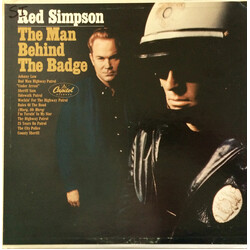 Red Simpson The Man Behind The Badge Vinyl LP USED