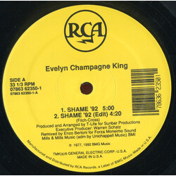 Evelyn King Shame USED VINYL 12INCH 33 S RPM MAXI-SINGLE