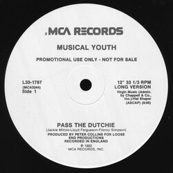 Musical Youth Pass The Dutchie USED VINYL 12INCH 33 S RPM PROMO