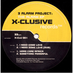 3 Alarm Project The Alarm EP USED VINYL 12INCH 33 S RPM EP