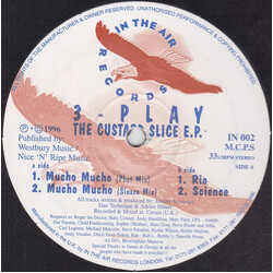 3-Play The Custard Slice E.P. USED VINYL 12INCH 33 S RPM EP STEREO